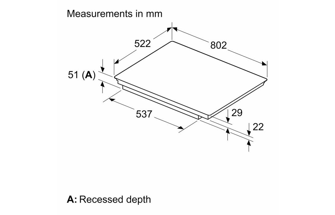 Bosch Series 6 PXV831HC1E 80cm Induction Hob - Black