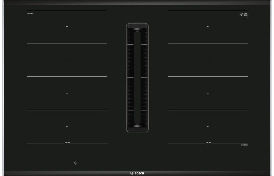 Bosch Series 8 PXX875D67E 80cm Venting Induction Hob - Black