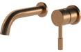 Perano 155mm Wall Mounted Basin Mixer - Brushed Bronze