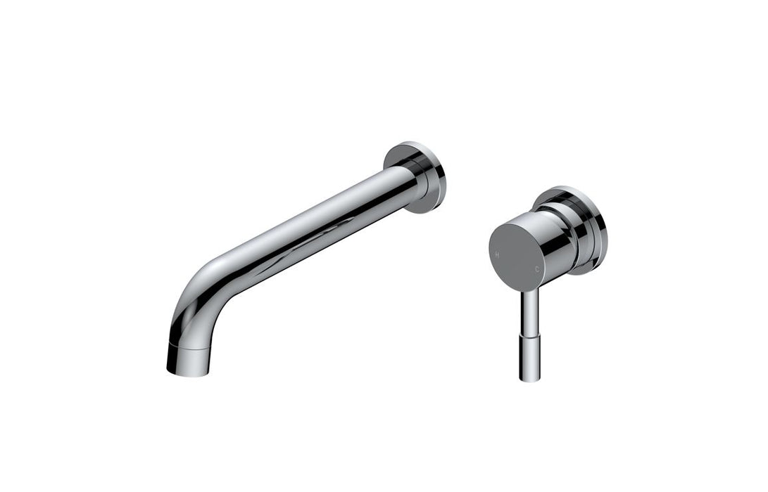Perano 220mm Wall Mounted Basin Mixer - Chrome