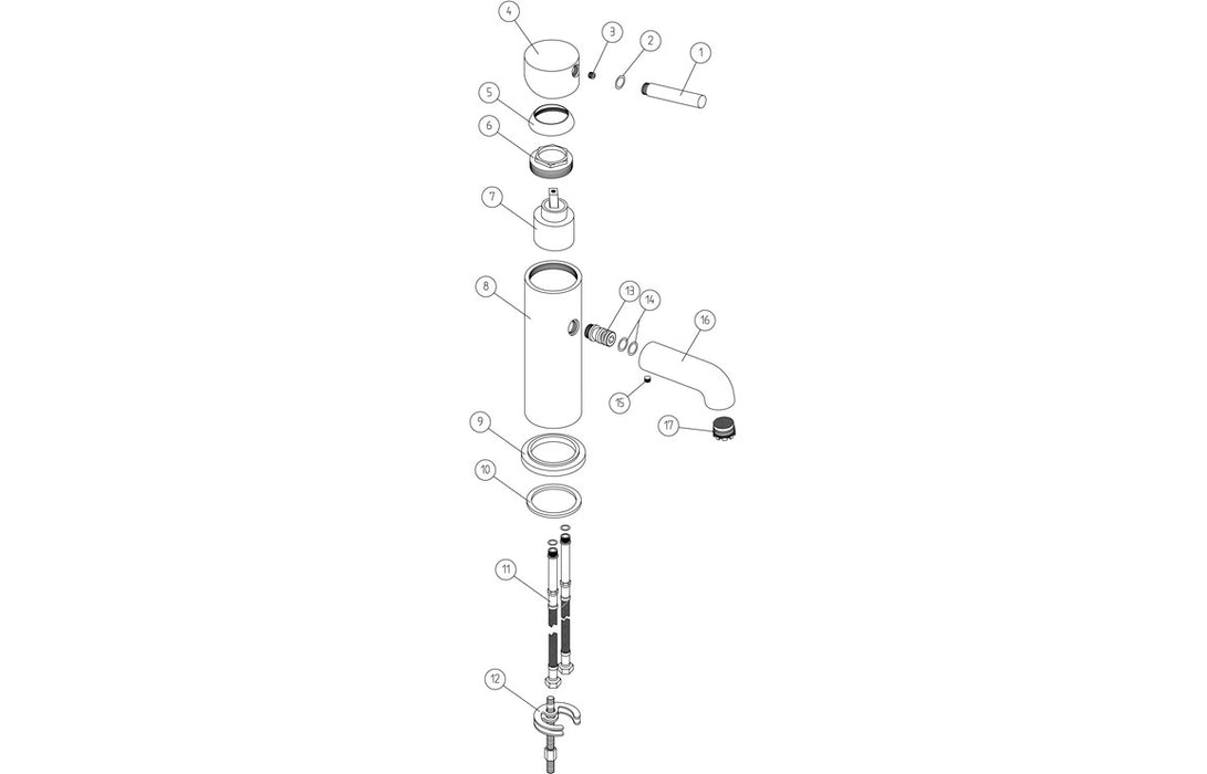 Perano Basin Mixer & Waste - Brushed Brass