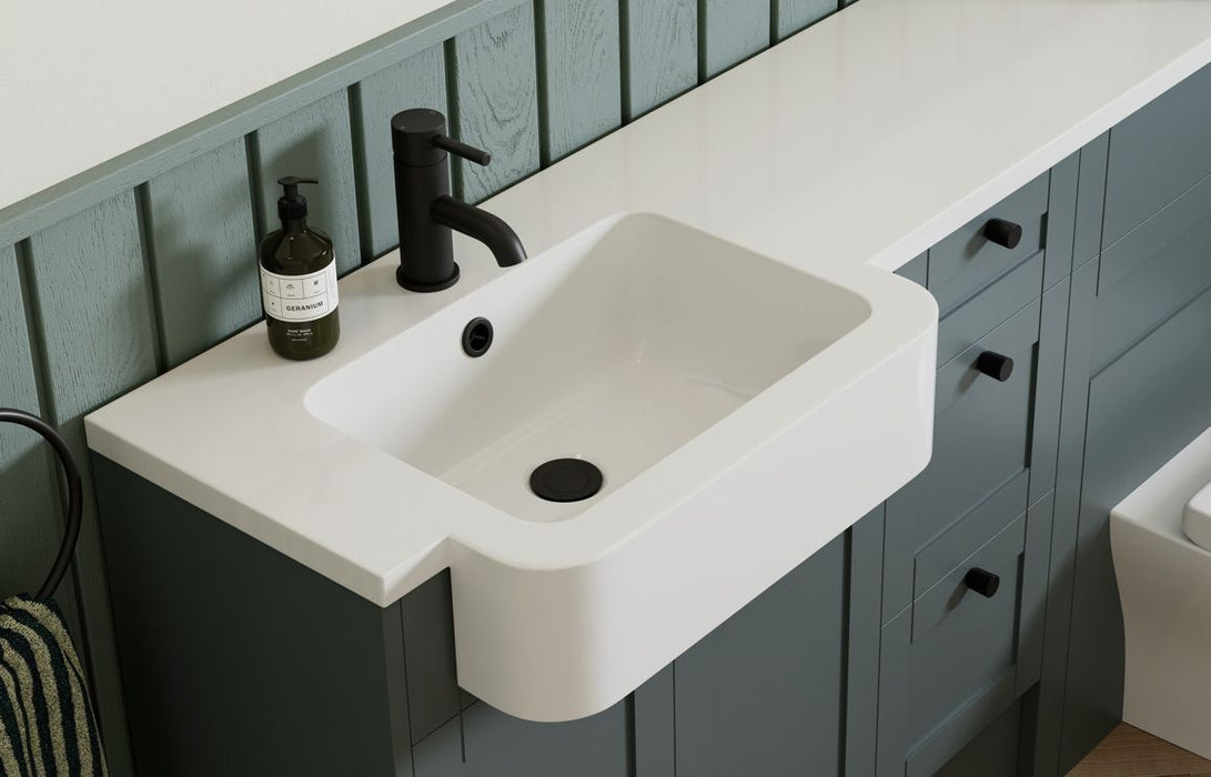 Perano Basin Mixer & Waste - Matt Black