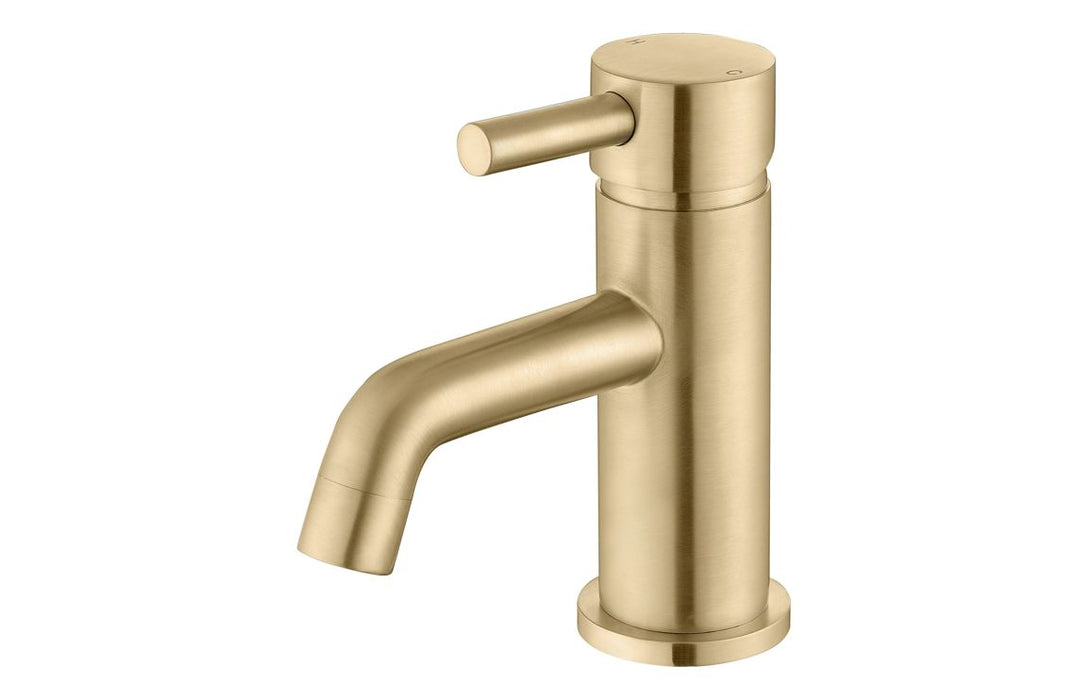 Perano Cloakroom Basin Mixer & Waste - Brushed Brass