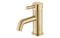 Perano Cloakroom Basin Mixer & Waste - Brushed Brass
