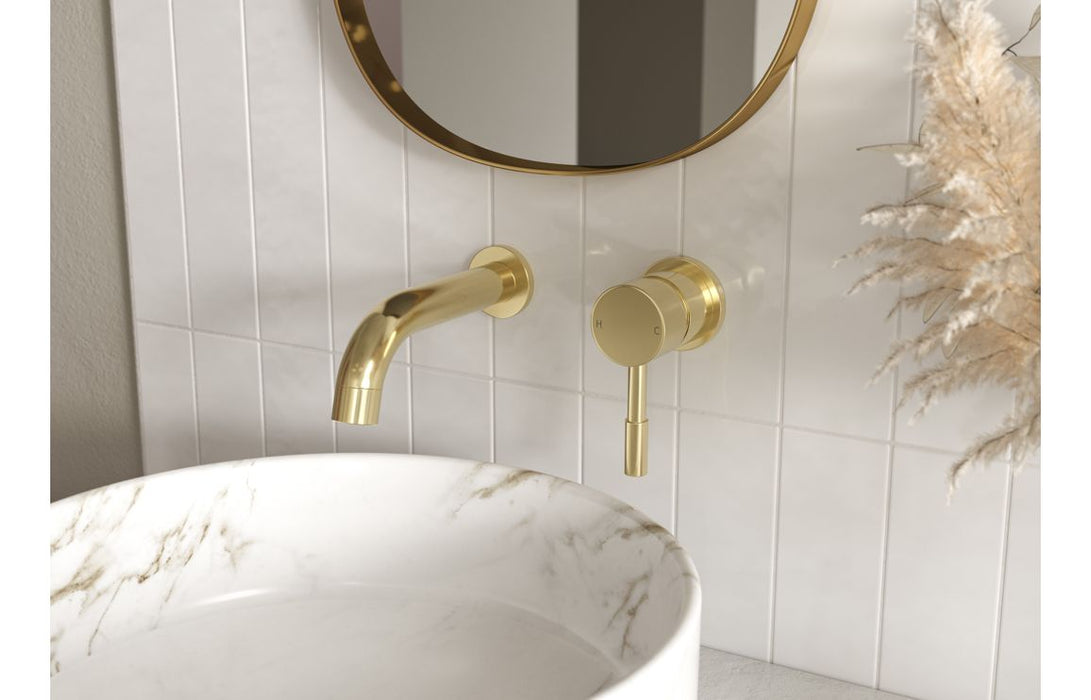 Perano Floor Standing Bath/Shower Mixer - Brushed Brass