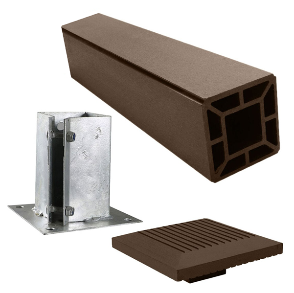 Ambideck Walnut Brown Balustrade Kit (Part 2b)