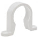 White Pipe Clip 40mm