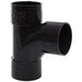 Black 92.5° Swept Tee Solvent 40mm