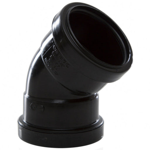 Black 45° Obtuse Bend 40mm