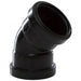Black 45° Obtuse Bend 40mm
