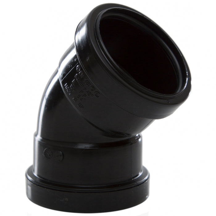 Black 45° Obtuse Bend 32mm