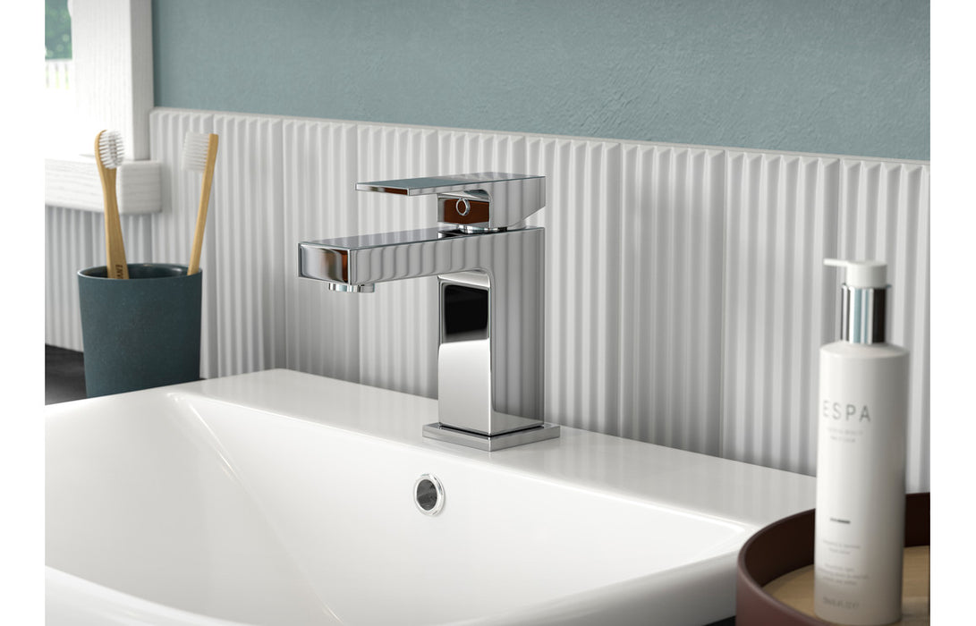 Portena Basin Mixer & Waste - Chrome