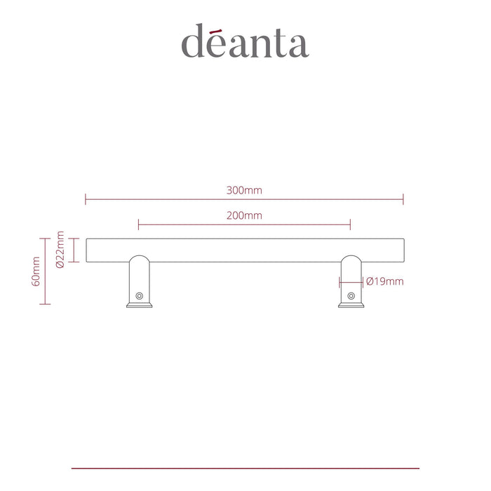 Deanta Guardsman Pull Handle Satin Steel 22mmØ