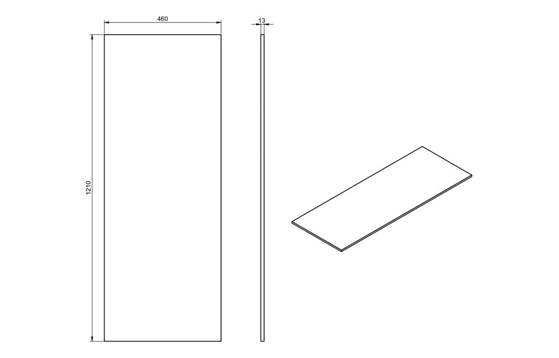 Impel 1200mm Wall Hung 4 Drawer Basin Unit Run & Top - Matt Storm Blue