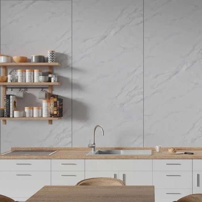 Hardex V Groove Marble White