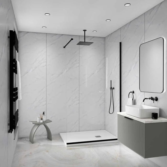 Hardex V Groove Marble White