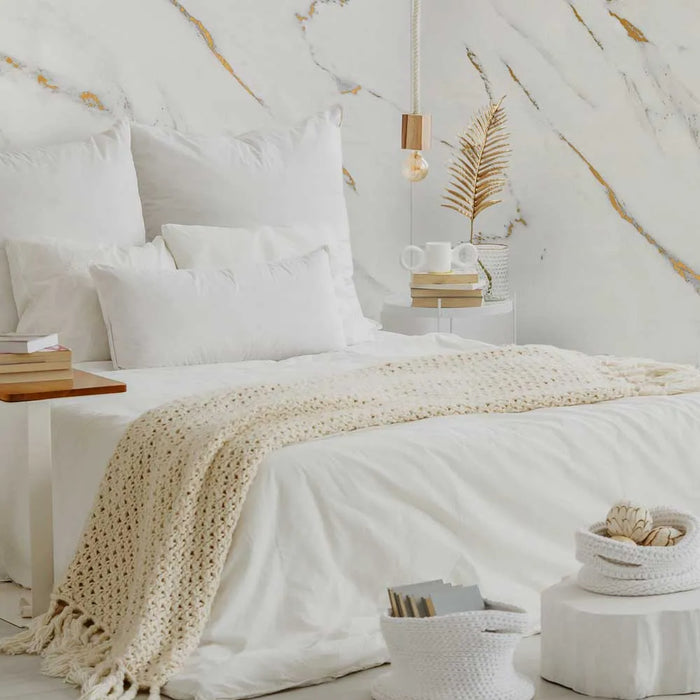 Decorwall Maxi Panel – Gloss Bianco Gold – 2400mm x 900mm x 10mm