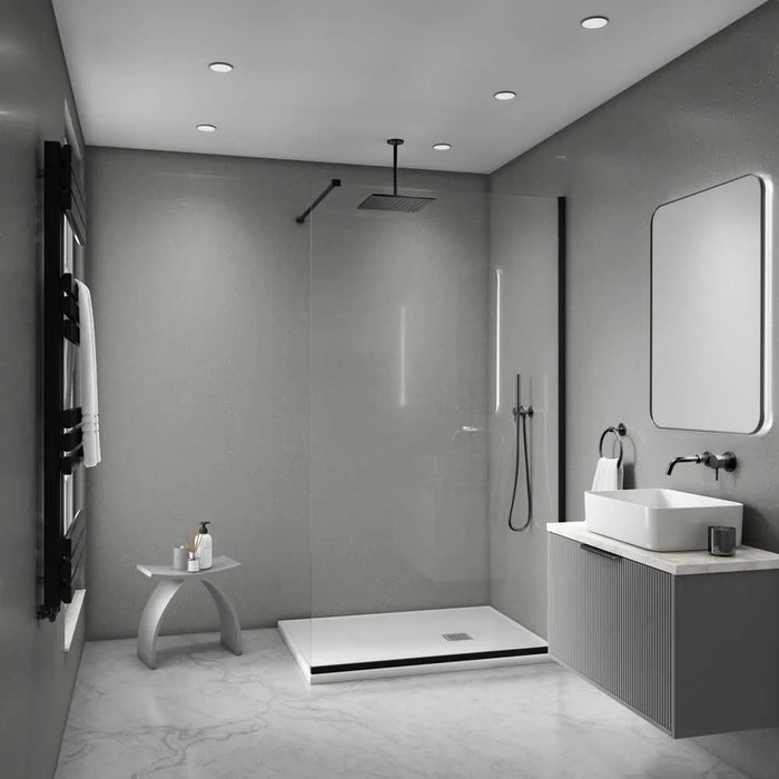 Decorwall Maxi Panel – Gloss Grey Sparkle – 2400mm x 900mm x 10mm