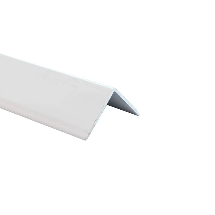Decortrim – 20mm x 20mm x 2.6m – Metal External Angle Trim – White
