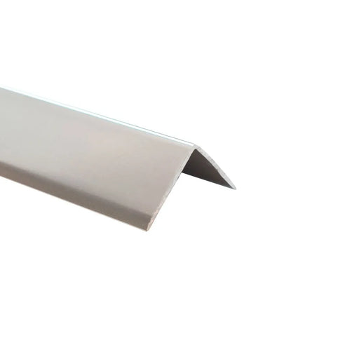 Decortrim – 20mm x 20mm x 2.6m – Metal External Angle Trim – Bright Silver