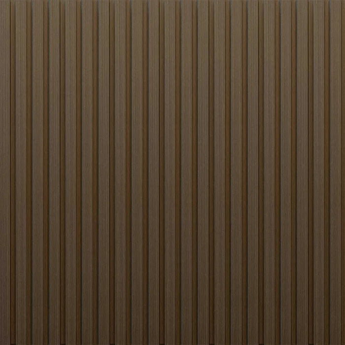 MB Thermo-Slat Hickory Brown PVC Slat Panel