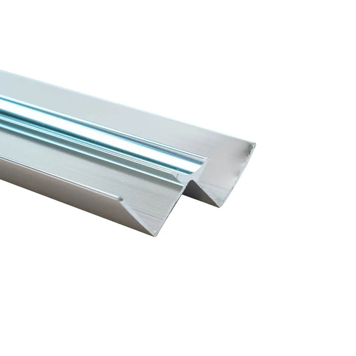 Decortrim – 11.5mm x 2.4m – Metal Internal Corner Trim – Polished Chrome