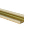 Decortrim – 11.5mm x 2.4m – Metal Starter / End Trim – Brushed Gold