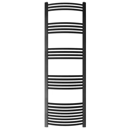Arley Pro Loco Matt Black 1600mm x 600mm Vertical Curved Ladder Rail