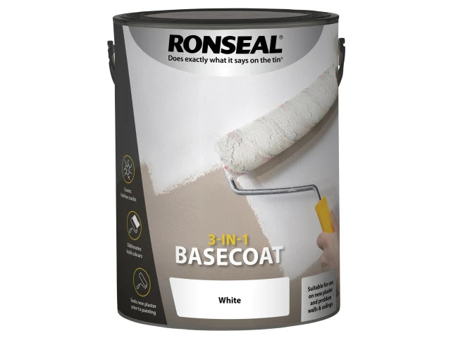 3-in-1 Basecoat White 5 litre