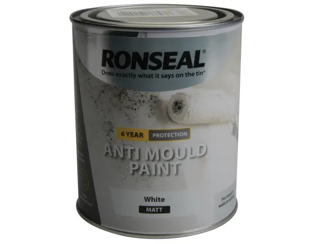 6 Year Anti Mould Paint White Matt 2.5L 36624