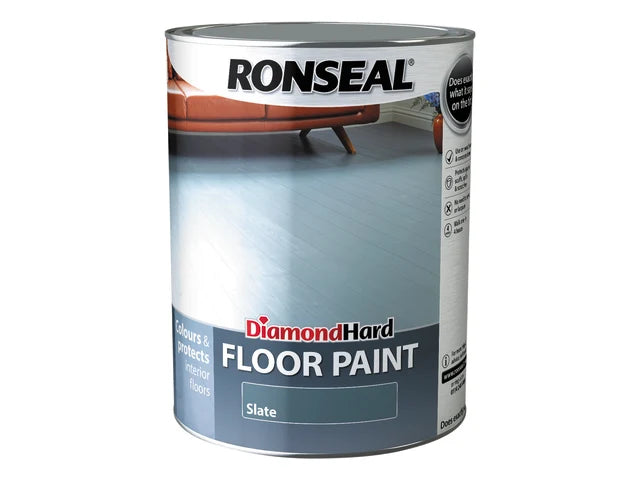 Diamond Hard Floor Paint Satin Slate 5 litre