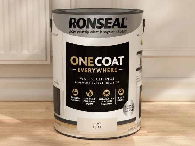 One Coat Everywhere Interior Paint Clay Matt 5 litre