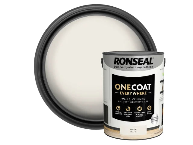 One Coat Everywhere Interior Paint Linen Matt 5 litre