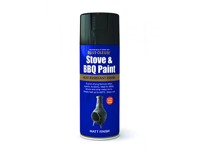 Stove & Barbecue Spray Matt Black 400ml