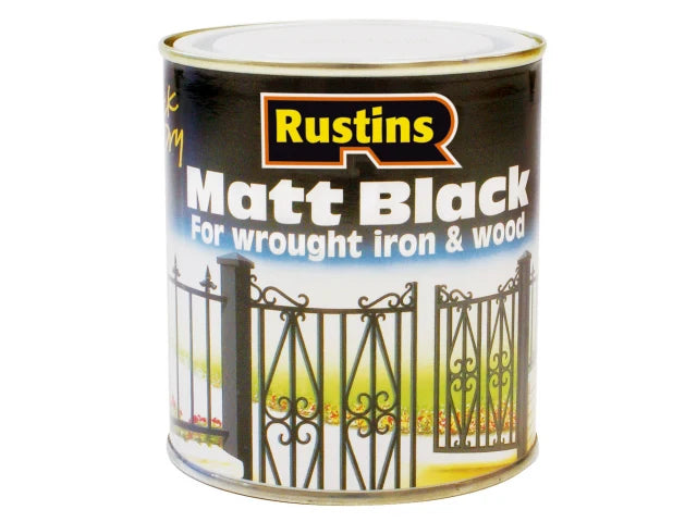 Quick Dry Matt Paint Black 1L