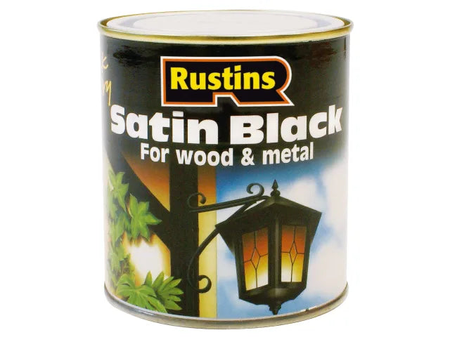 Quick Dry Satin Paint Black 250ml