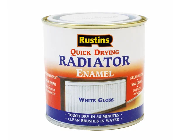 Quick Dry Radiator Enamel Gloss White 250ml