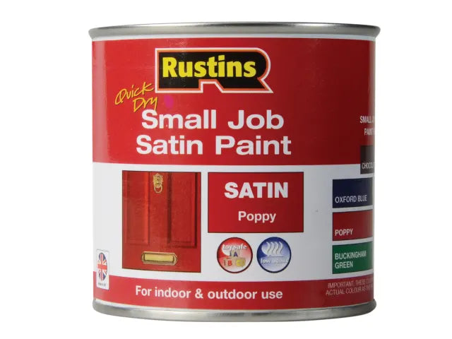 Quick Dry Small Job Satin Paint Poppy 250ml