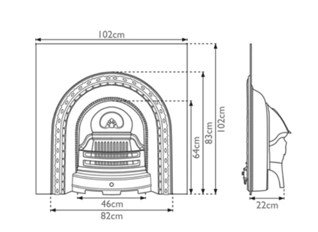 Carron Scotia Cast Iron Fireplace Insert
