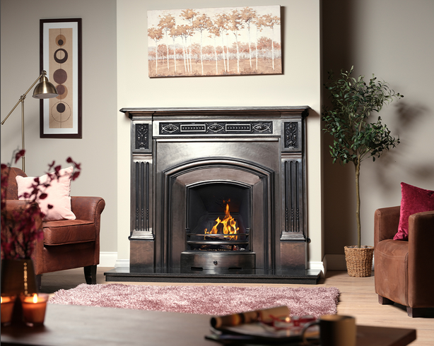 Carron London Plate Cast Iron Fireplace Insert