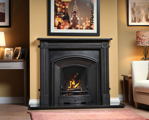 Carron London Plate Cast Iron Fireplace Insert