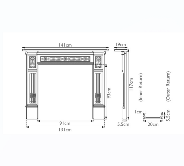 Carron Albert Cast Iron Fireplace Surround