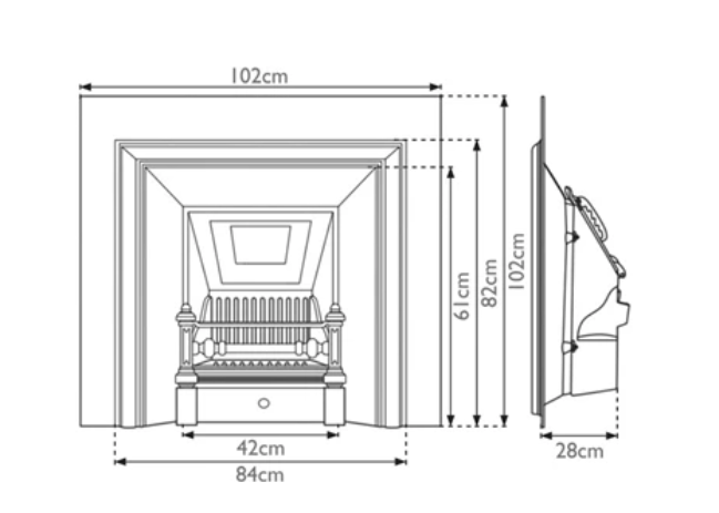 Carron Royal Cast Iron Fireplace Insert