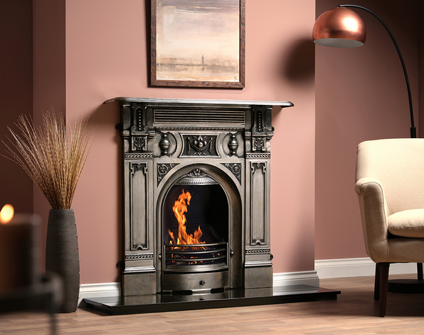 Carron Victorian Large Cast Iron Combination Fireplace
