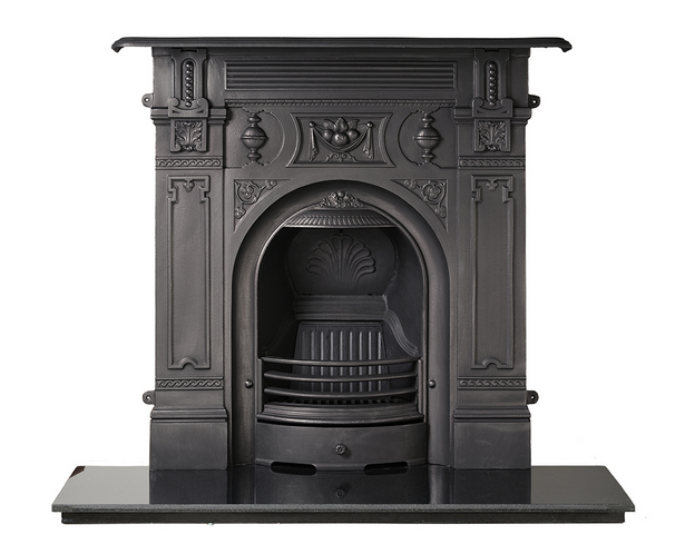 Carron Victorian Large Cast Iron Combination Fireplace