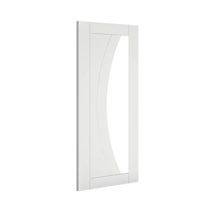 Deanta Ravello White Primed Glazed Door