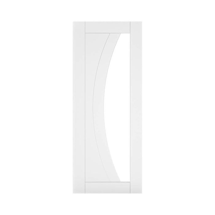 Deanta Ravello White Primed Glazed Door