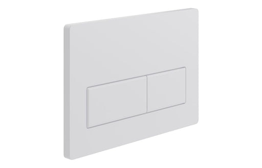 Rectangle Push Button Flushplate - White