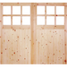 REDWOOD SINGLE GLAZED GARAGE DOOR PAIR