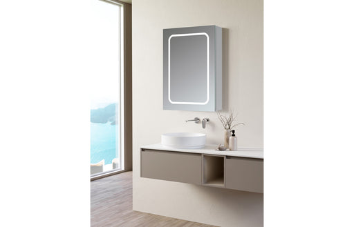 Rina 500mm 1 Door Front-Lit LED Mirror Cabinet
